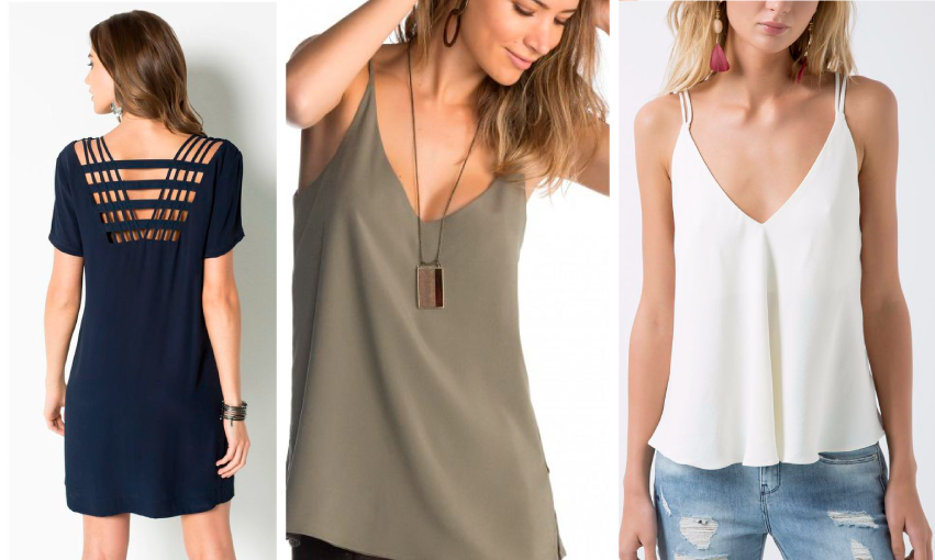 Roupas de tecido best sale crepe